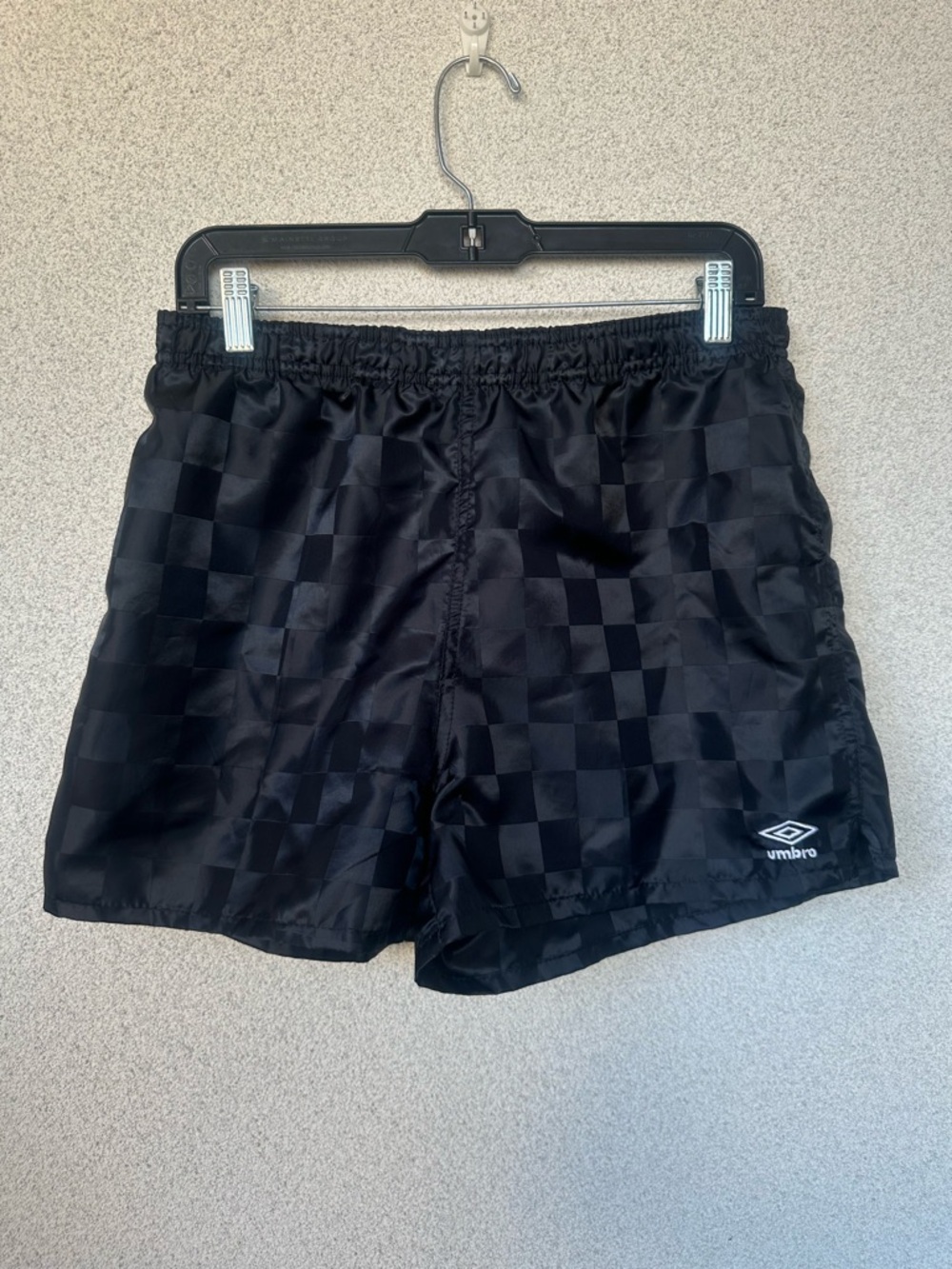 Umbro Black Checker Athletic Shorts